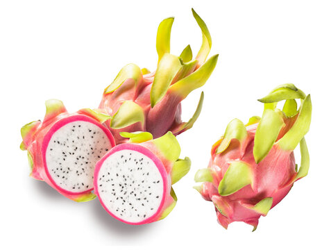 pitahaya isolated on white. the entire image in sharpness.