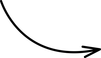 Cartoon arrow flat icon Line points in particular direction