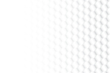 Abstract white and gray color background with geometric hexagonal shape. Vector illustration.