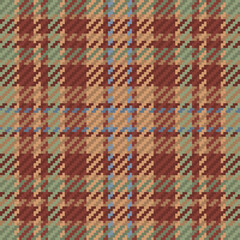 Seamless pattern of scottish tartan plaid. Repeatable background with check fabric texture. Vector backdrop striped textile print.