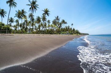 The coast of Indian ocean on island Java
