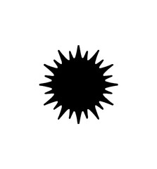 black sun vector