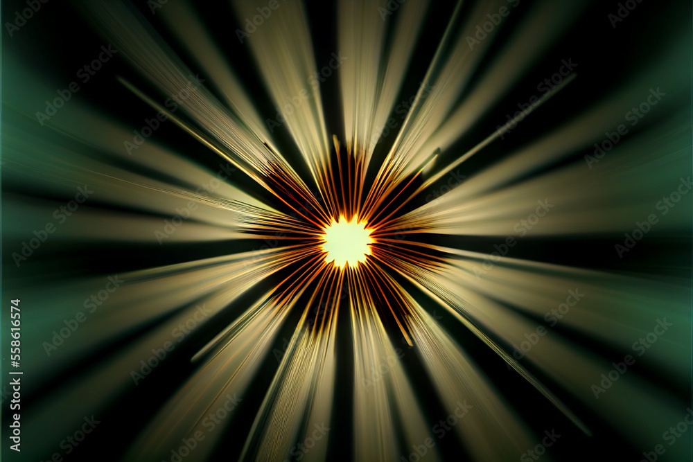 Poster abstract eye concept looking on a nebula dust in infinite space background. . mixed media.