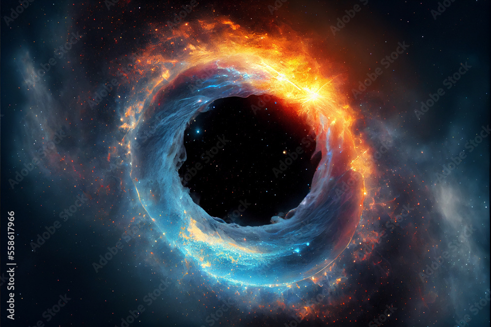 Aufkleber Abstract eye background. Centric motion of star trails. Starburst dynamic lines or rays. 