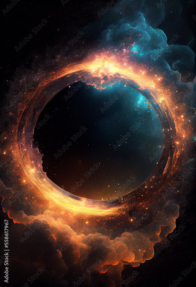 Aufkleber Abstract eye background. Centric motion of star trails. Starburst dynamic lines or rays. 