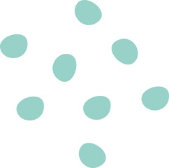 Hand drawn abstract spots flat icon