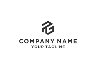gp or pg logo illustration design vector