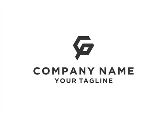 Fototapeta premium gp or pg logo illustration design vector