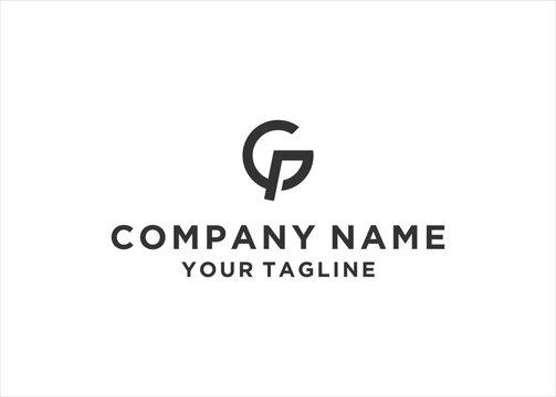 gp or pg logo illustration design vector