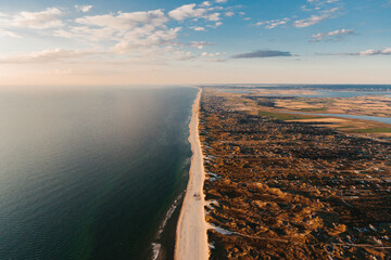 die wunderschöne Küste von Hvide Sande in Dänemark