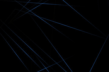 Abstract black with blue lines, triangles background modern design. Vector illustration EPS 10.