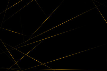 Abstract black with gold lines, triangles background modern design. Vector illustration EPS 10.