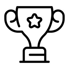 trophy line icon