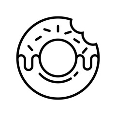 Doughnut Icon Vector Design Template