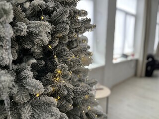 christmas tree with cones