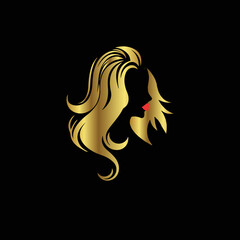 Creative Professional Trendy and Minimal Beauty, Hair Salon Logo Design, Beauty Salon Icon Logo in Editable Vector Format