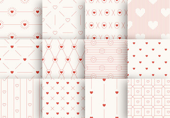 Valentine's Day Pattern Set