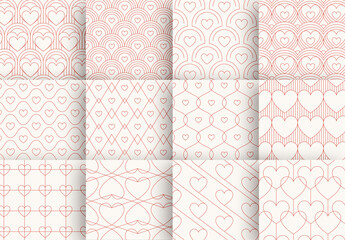 Valentine's Day Pattern Set