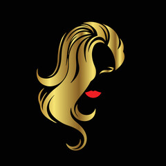 Creative Professional Trendy and Minimal Beauty, Hair Salon Logo Design, Beauty Salon Icon Logo in Editable Vector Format