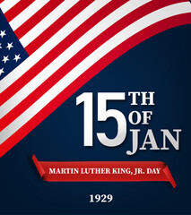 Martin Luther King Jr. Day Background Design.