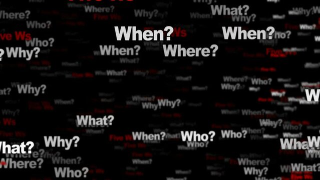 FIVE FW, ANY QUESTION Keywords, Animation, Background, Loop
