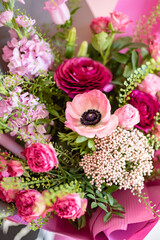 nice bouquet in the hands