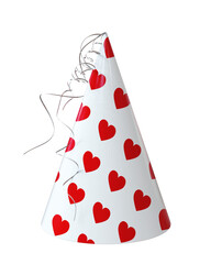 3d illustration of a colored hat for party