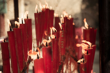 candles in temple