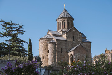 Metehi Cathedral in Tbilisi - obrazy, fototapety, plakaty