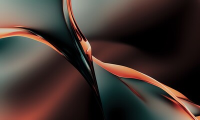 Generative AI abstract colored gradient background, holographic blobs, liquid glass color shape, fluid gradient, desktop and phone wallpaper