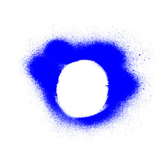 Graffiti Hintergrund: Gespr&uuml;hter blauer Kreis