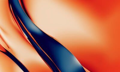 Generative AI abstract colored gradient background, holographic blobs, liquid glass color shape, fluid gradient, desktop and phone wallpaper, red and blue