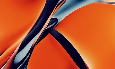 Generative AI abstract colored gradient background, holographic blobs, liquid glass color shape, fluid gradient, desktop and phone wallpaper