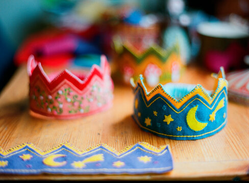 Handmade crowns for child's birthday