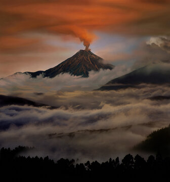 Tungurahua volcano eruption
