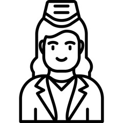 Stewardess Icon