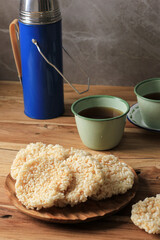 Rengginang or Rangginang, Indonesian Traditional Rice Cracker