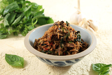 Pampis Tongkol, Manado  Traditional Menu Dish of Spicy Shredded Fish