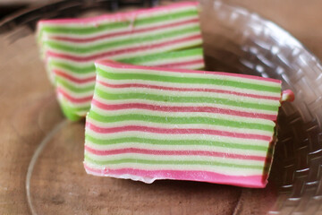 Khanom Chan Layered Sweet Cake