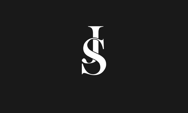 SJ,  JS,  S,  J   Abstract  Letters  Logo  Monogram