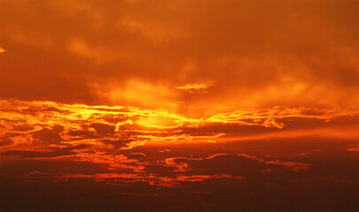 fiery sky