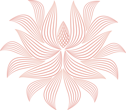 flower petals, flower line ornament