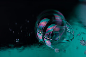 bright rainbow multicolored cosmic
futuristic transparent shiny textures in the form of soap...