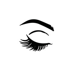 Creative Professional Trendy and Minimal Eye Lashes Logo Design, Lashes Logo in Editable Vector Format