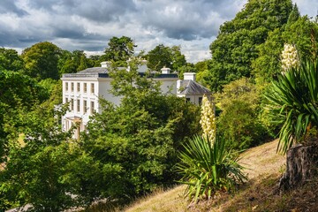 Greenway Hous and Garden over River Dart, Home of Agatha Christie, Greenway, Galmpton, Devon,...