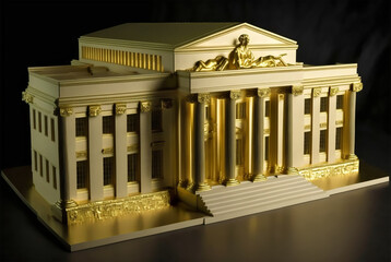Fototapeta premium rich stockbrokers bank illustration generative ai