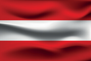 Obraz premium Flag of austria, vector illustration