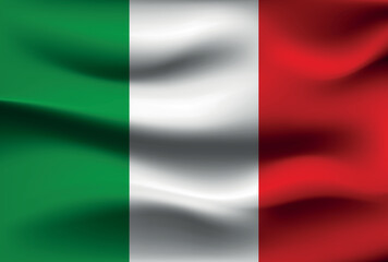 Flag of Italy, vector illustration