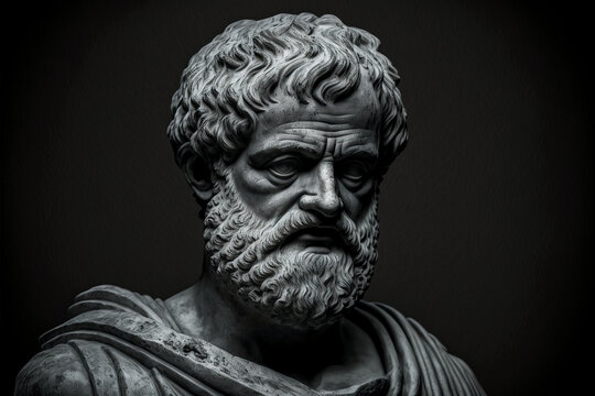 An Ancient Greek Is Displayed Against A Black Background, Picture Aristotle  Background Image And Wallpaper for Free Download