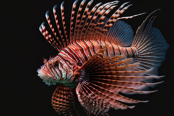The red lionfish is a member of the scorpion family of fish, and Naples Aquarium Anton Dorn is the oldest aquarium in all of Italy. Generative AI